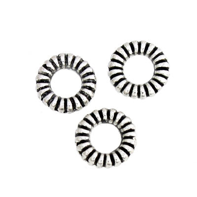 6 MM SILVER RING - 80 PCS
