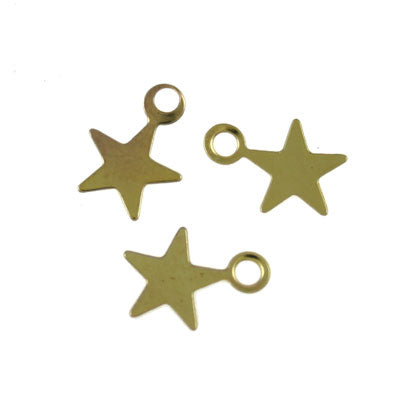 STAR CHARM 10 MM GOLD - 125 PCS