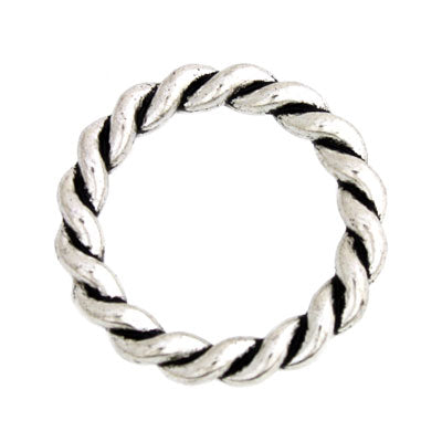 22 MM SILVER RING - 8 PCS