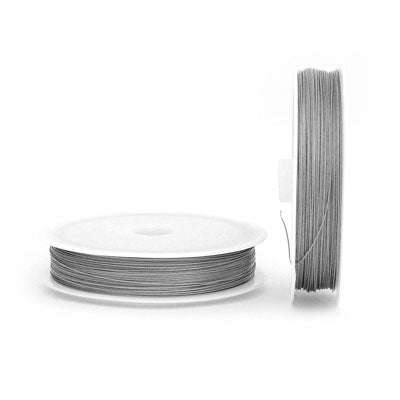 .38 MM TIGER TAIL WIRE SILVER - 100 M