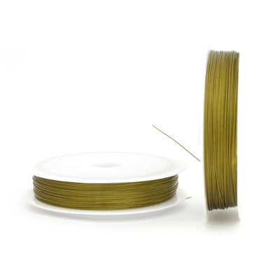 .38 MM TIGER TAIL WIRE GOLD - 100 M