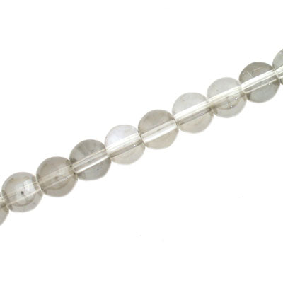 6 MM ROUND GLASS BEADS SMOKY - 125 PCS