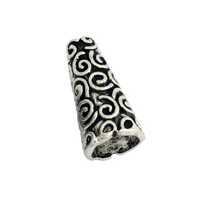 17 X 9 MM SILVER - 8 PCS