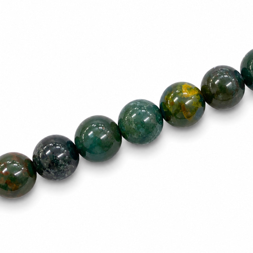 Bloodstone Indian 10mm Round - Appox 38pcs