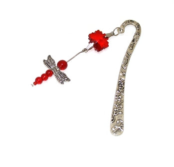 red dragonfly bookmark