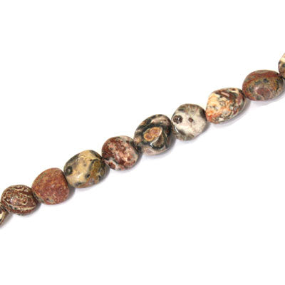 LEOPARD JASPER IRREGULAR APPROX 6-8 MM - APPROX - 40 PCS (40CM STRAND)