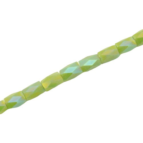 4.5 X 2.8 MM CRYSTAL BEADS LIME - APPROX 100 PCS