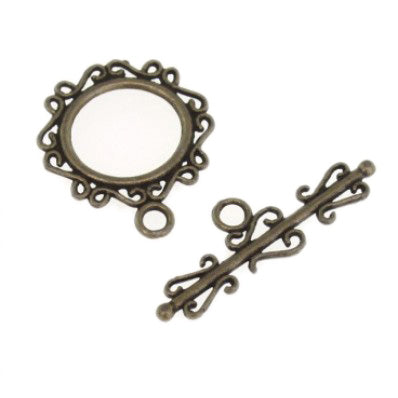 25mm antique toggles 5 sets