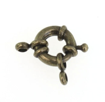 12mm antique bolt clasp 2 sets