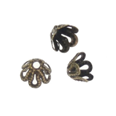 6x4mm antique filigree bead cap 85pcs