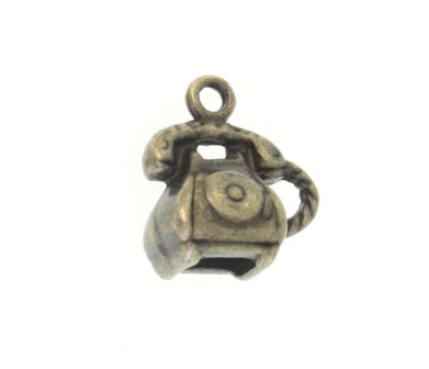 15mm antique phone charm 8pcs