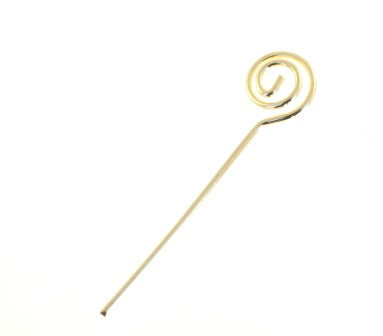 40mm gold fancy head pins 24pcs