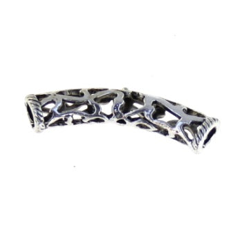 28x5mm silver tube 8pcs