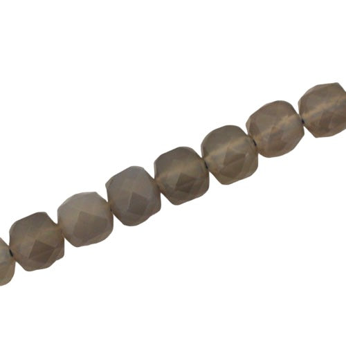 AGATE 8 MM FACETED ROUND BEADS - APPROX 45 PCS