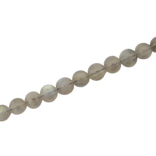 LABRADORITE 6 MM ROUND BEADS - APPROX 62 PCS