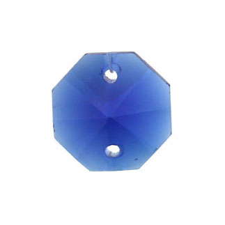 14mm 2 hole crystal octagon royal 8pcs
