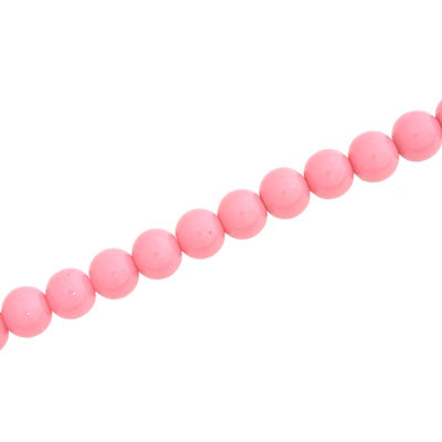 4 MM ROUND GLASS OPAQUE BEADS PINK - 205 PCS