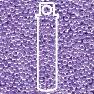 2 X 4 MM PEANUT BEADS  23GM/ TUBE - CEYLON LILAC