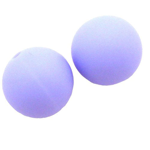 15 MM ROUND SILICONE PALE BLUE- 5 PCS