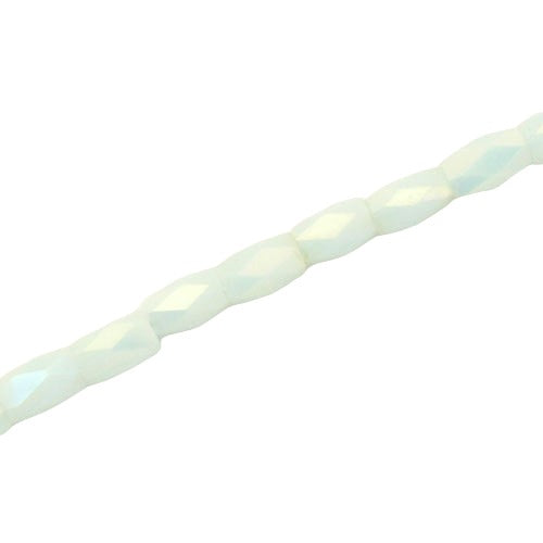 4.5 X 2.8 MM CRYSTAL BEADS PALE BLUE - APPROX 100 PCS
