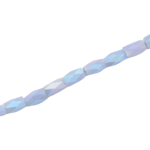 4.5 X 2.8 MM CRYSTAL BEADS PASTEL BLUE - APPROX 100 PCS