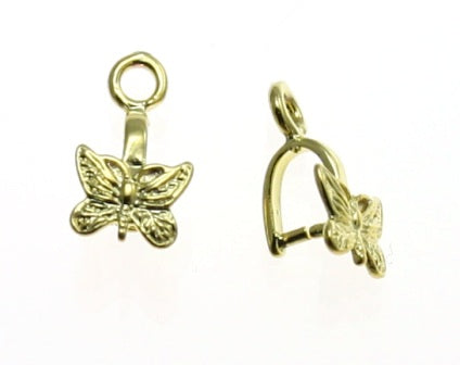 12mm gold butterfly bail