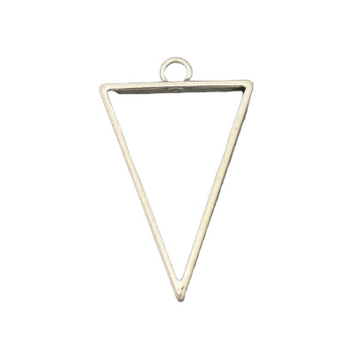 38 MM X 25 MM SILVER TRIANGLE FRAME - 5 PCS