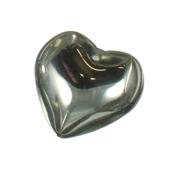 22mm golden shadow heart 1pc