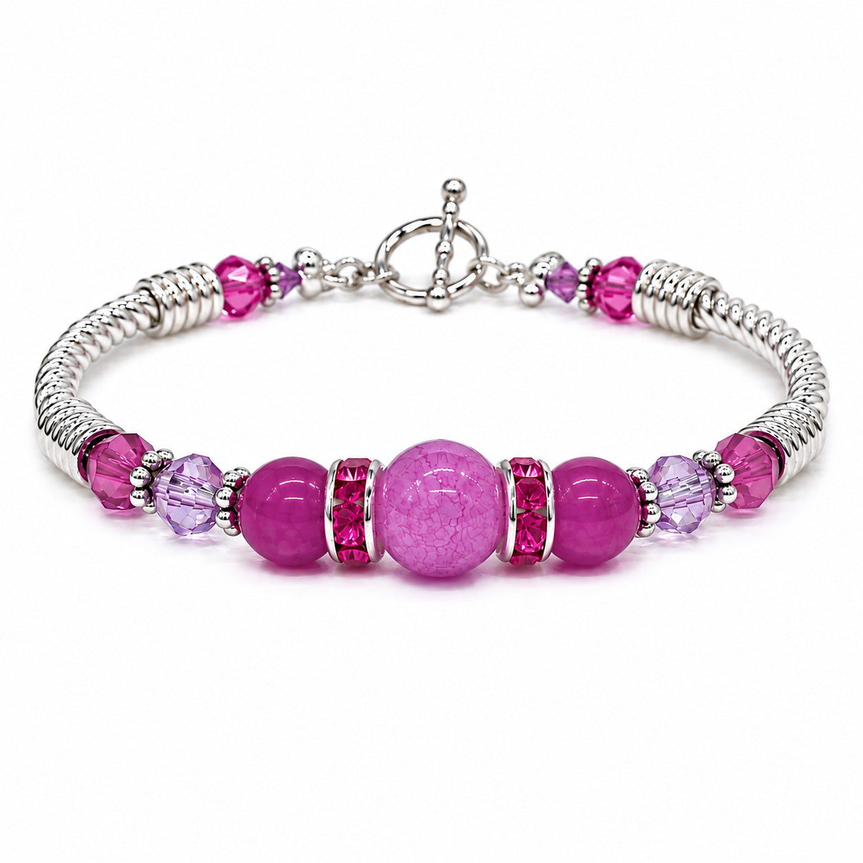 Bracelet Kit - Pink / Silver
