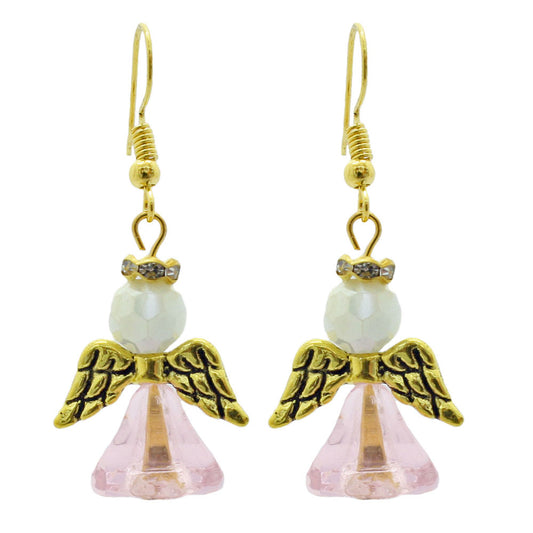 ANGEL EARRINGS KIT PINK / GOLD