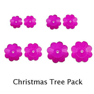 Hot pink margarita pack for christmas earrings 8 pcs