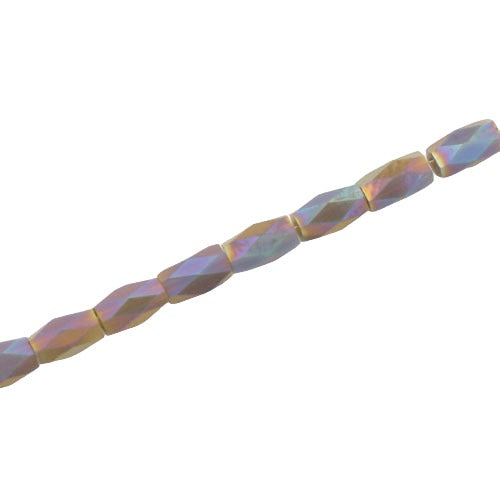 4.5 X 2.8 MM CRYSTAL BEADS PURPLE - APPROX 100 PCS