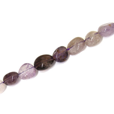 PURPLE PHANTOM QUARTZ IRREGULAR APPROX 8-10 MM - APPROX - 40 PCS (40CM STRAND)