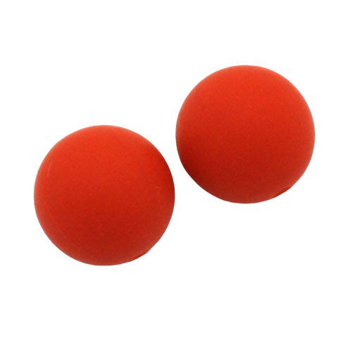 15 MM ROUND SILICONE RED- 5 PCS