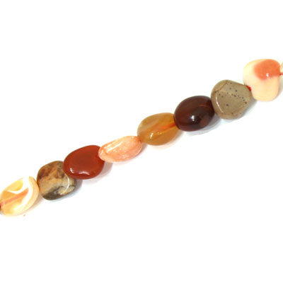 RED OPAL IRREGULAR APPROX 6-8 MM - APPROX - 40 PCS (40CM STRAND)