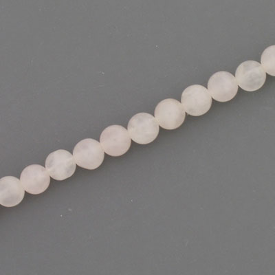 ROSE QUARTZ 4 MM ROUND - APPROX - 100 PCS