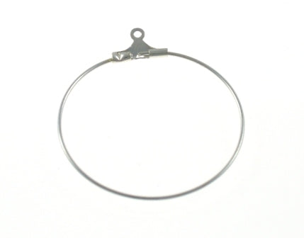 30mm silver hoop earrings pack of 14
