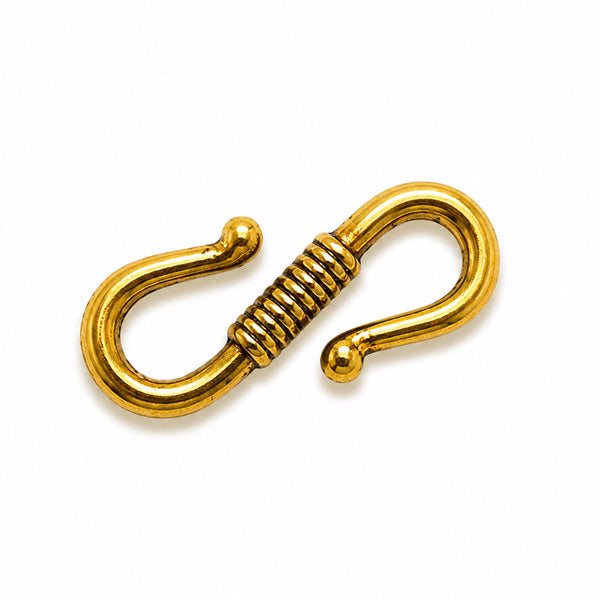 24x10mm Gold S Hook - 15 pcs