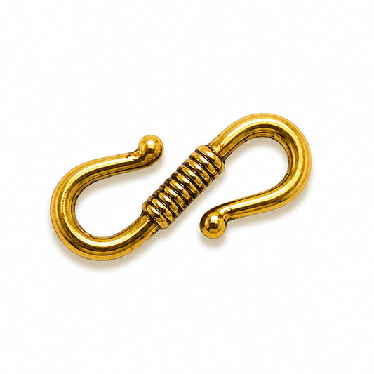 24x10mm Gold S Hook - 15 pcs