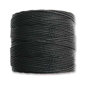 S-LON BEAD CORD BLACK 77YD