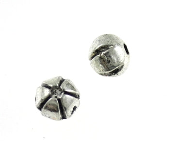 6mm silver 18 beads