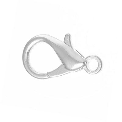 12 mm silver clasp 10 / pcs