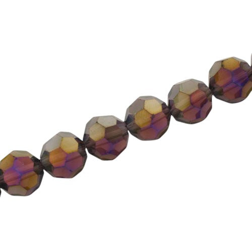 10 MM FACETED ROUND BEADS APPROX 72/PCS - AMETHYST AB