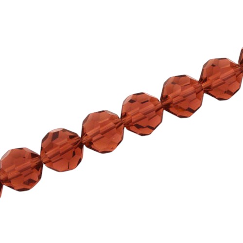 10 MM FACETED ROUND BEADS APPROX 72/PCS - DARK PLUM