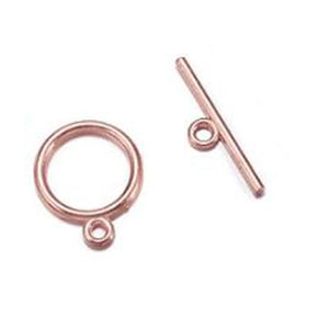 12 MM ROSE GOLD TOGGLE - 3 SETS