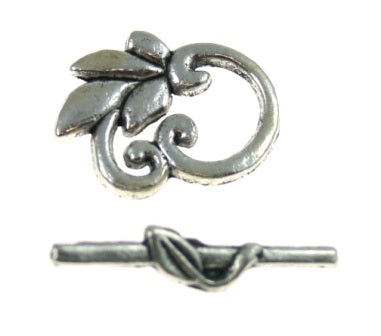 16 x 23 mm silver toggle 8 sets