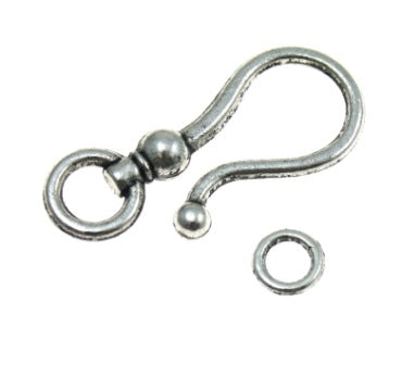 16 x 38 mm silver toggle 4 sets