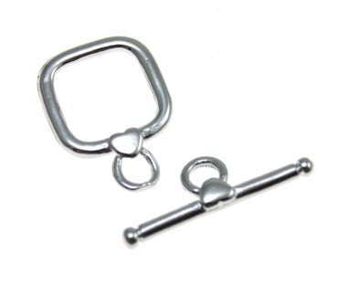14 mm silver toggle 3 sets