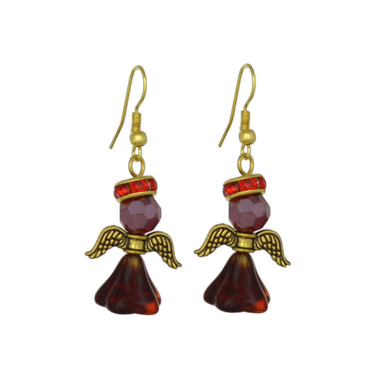 Angel earring kit red