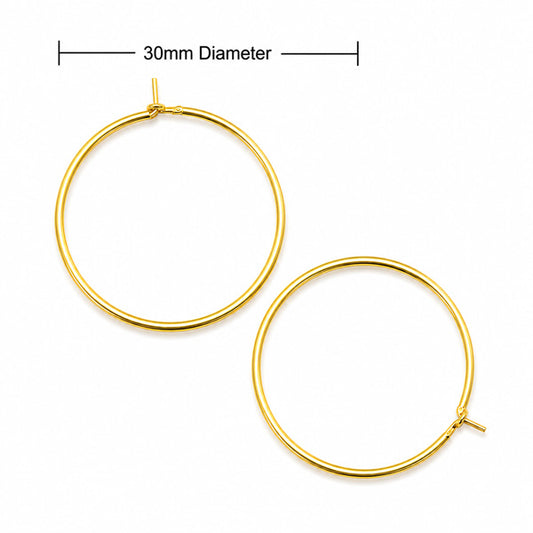 Wine Glass Charms Gold – 30pcs